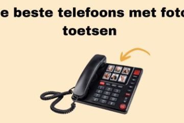 telefoon met foto toetsen