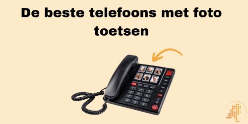 telefoon met foto toetsen